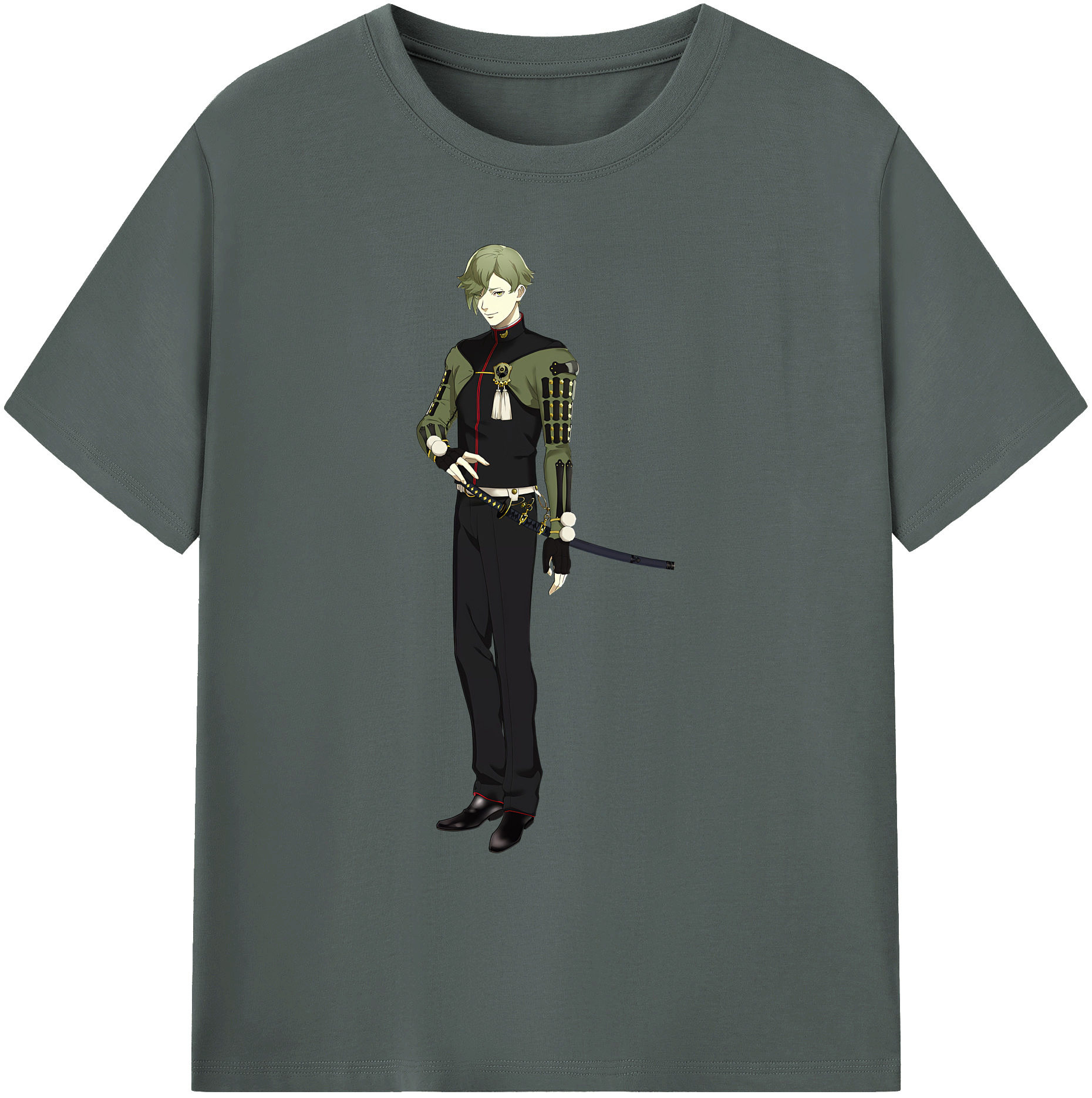 （画像用） 刀剣乱舞 Touken Ranbu 綿100％ メンズ半袖Tシャツ｜肌触りやわらか＆通気性
